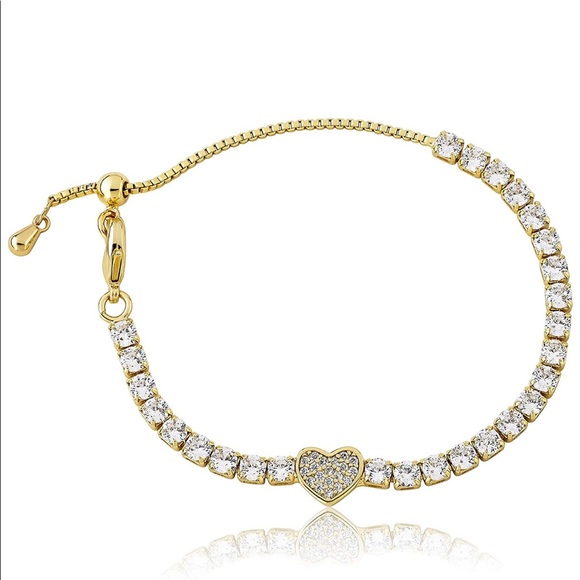 Baby Girl Infant 14k Gold-Plated Tennis - Picture 2 of 4